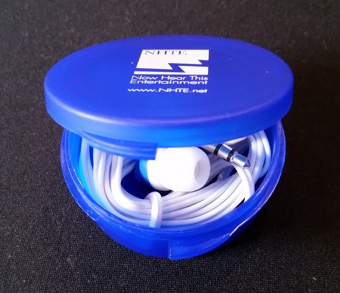 Earbuds in NHTE case