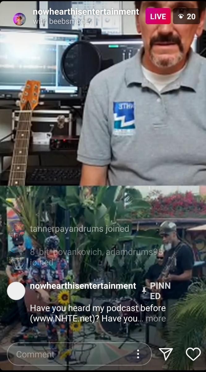Instagram Live NHTE Virtual Music Series