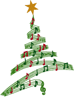 Music note Christmas tree