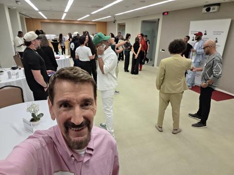 A full room shot selfie style at last Thursday night's event in Miami