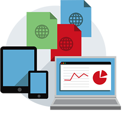 Web analytics graphic